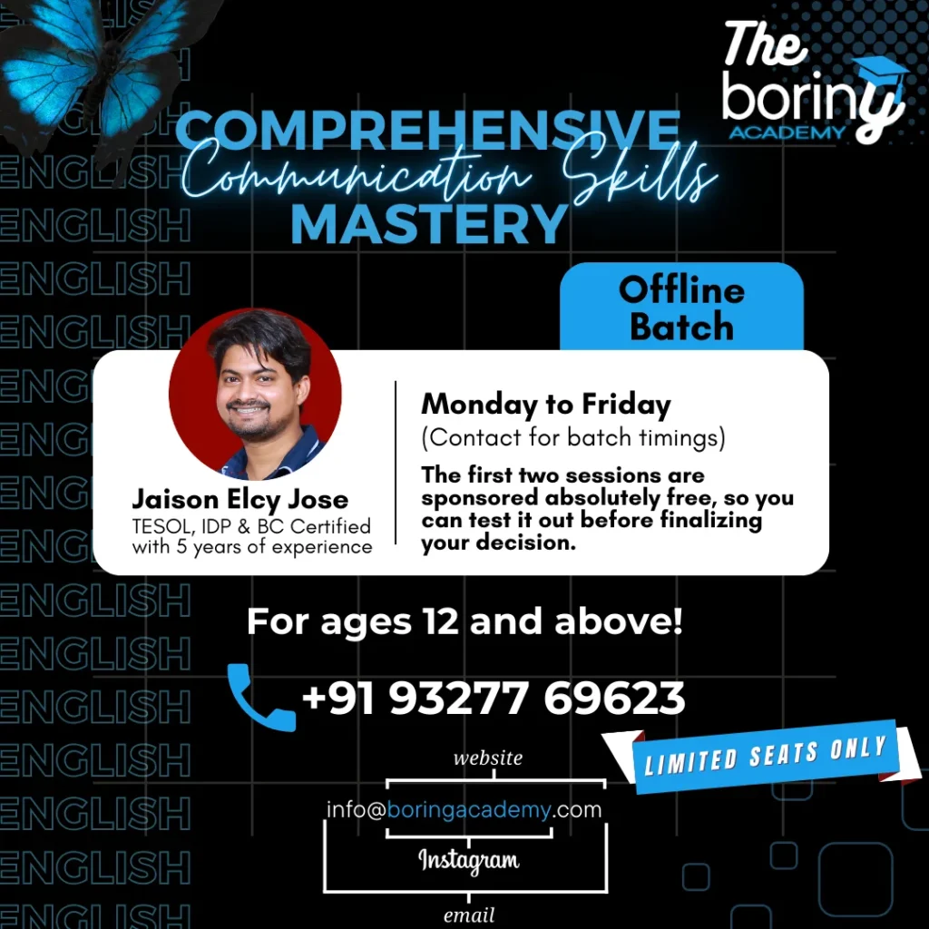 Comprehensive Communication Skills Mastery Program by the Boring Academy