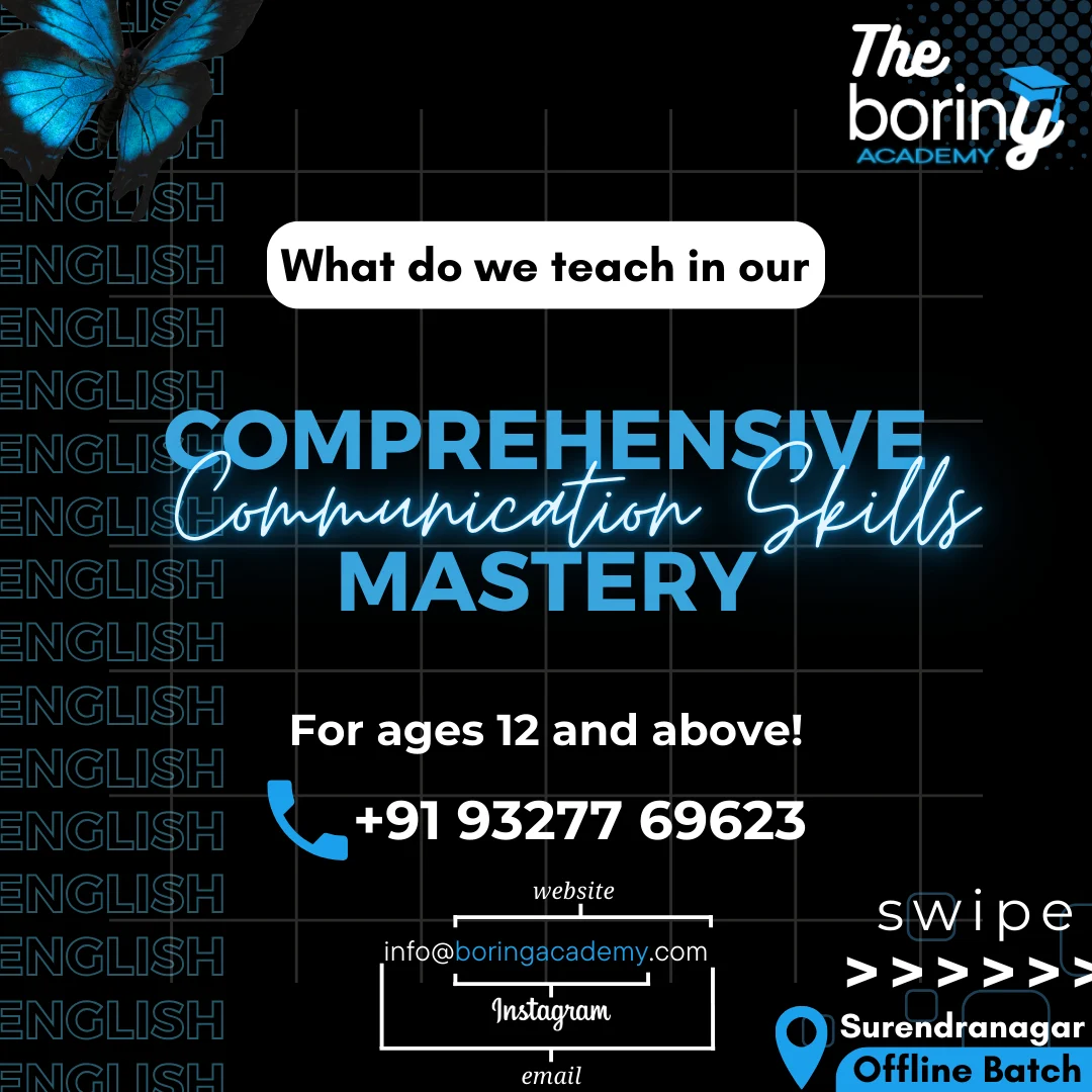 Comprehensive Communication Skills Mastery Program by the Boring Academy